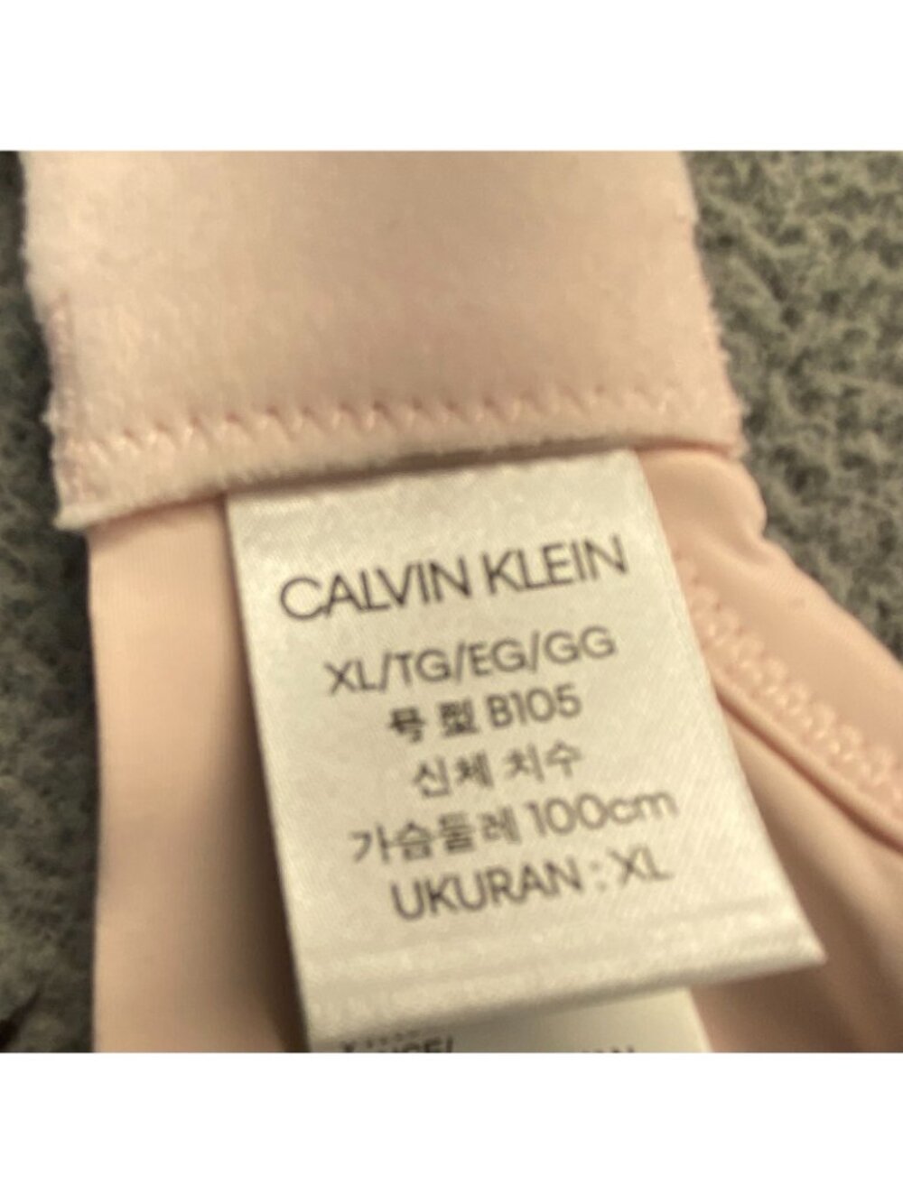Calvin Klein Perfectly Fit Flex Lightly Lined Wirefree Bralette pink Size XL NEW - Picture 3 of 11